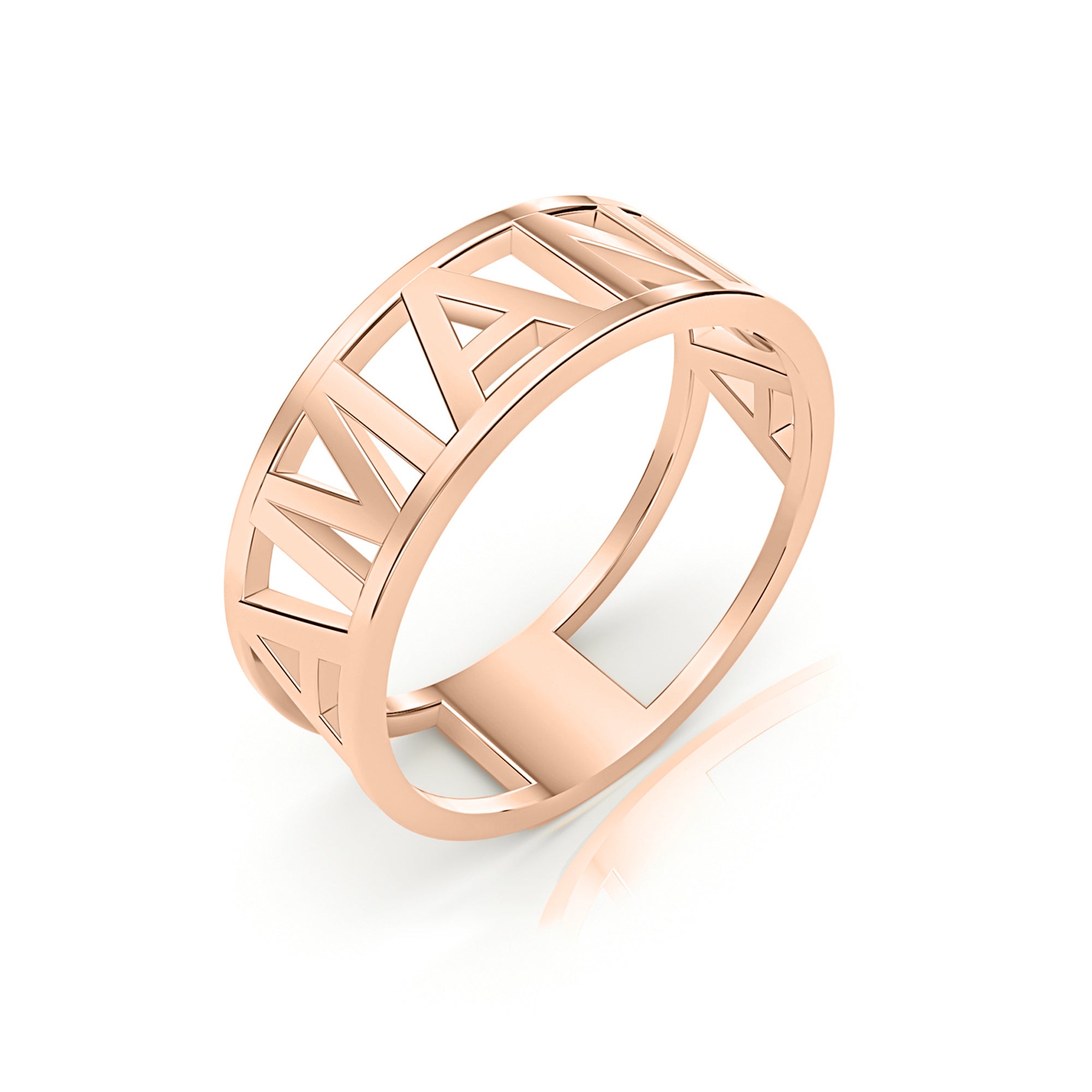 Name 14K Solid Custom Gold Ring